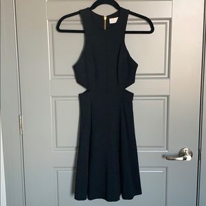 Amanda Uprichard Black Cutout Dress